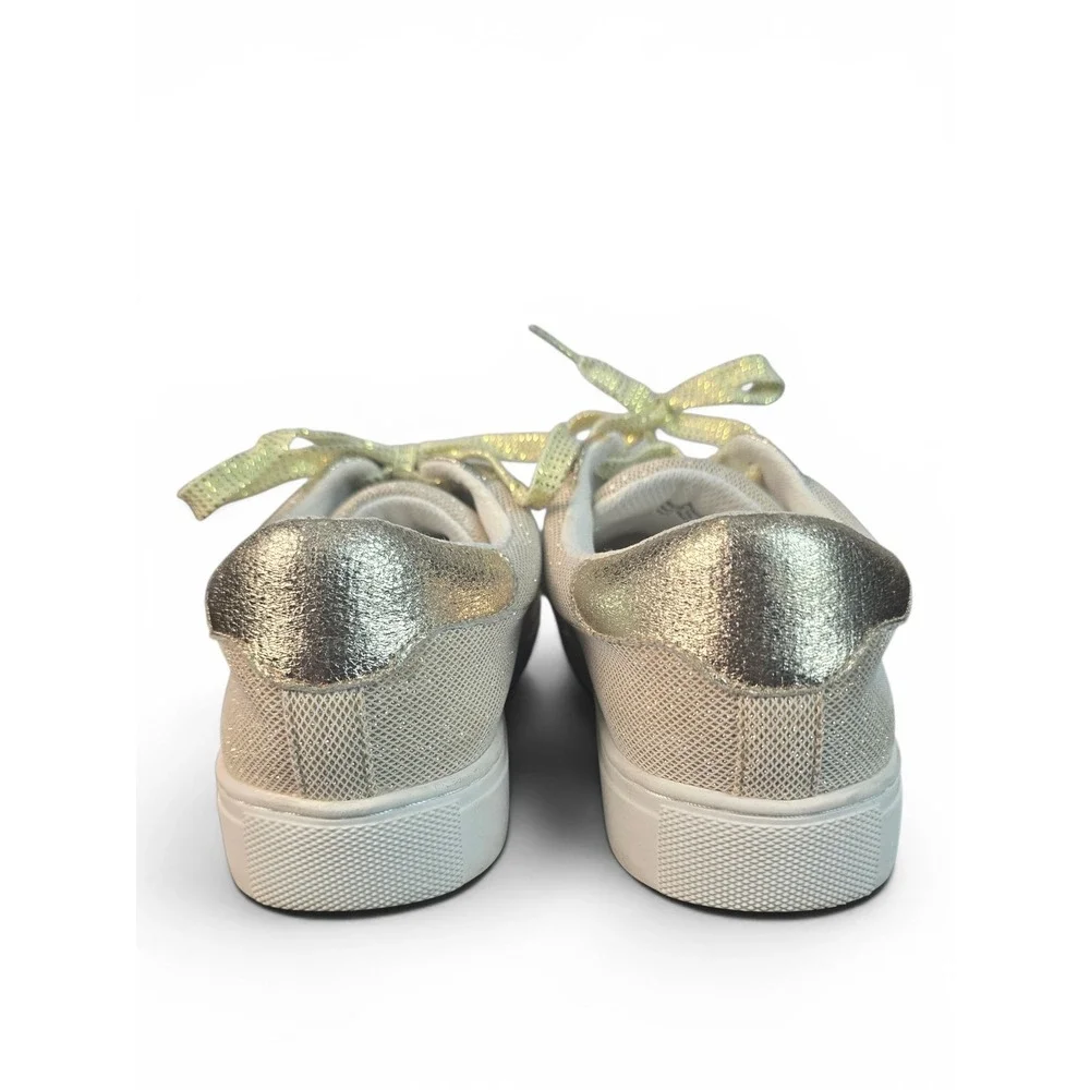Hey Girl by Corkys Supernova Gold Star Glitter Metallic Sneakers Womens Size 7